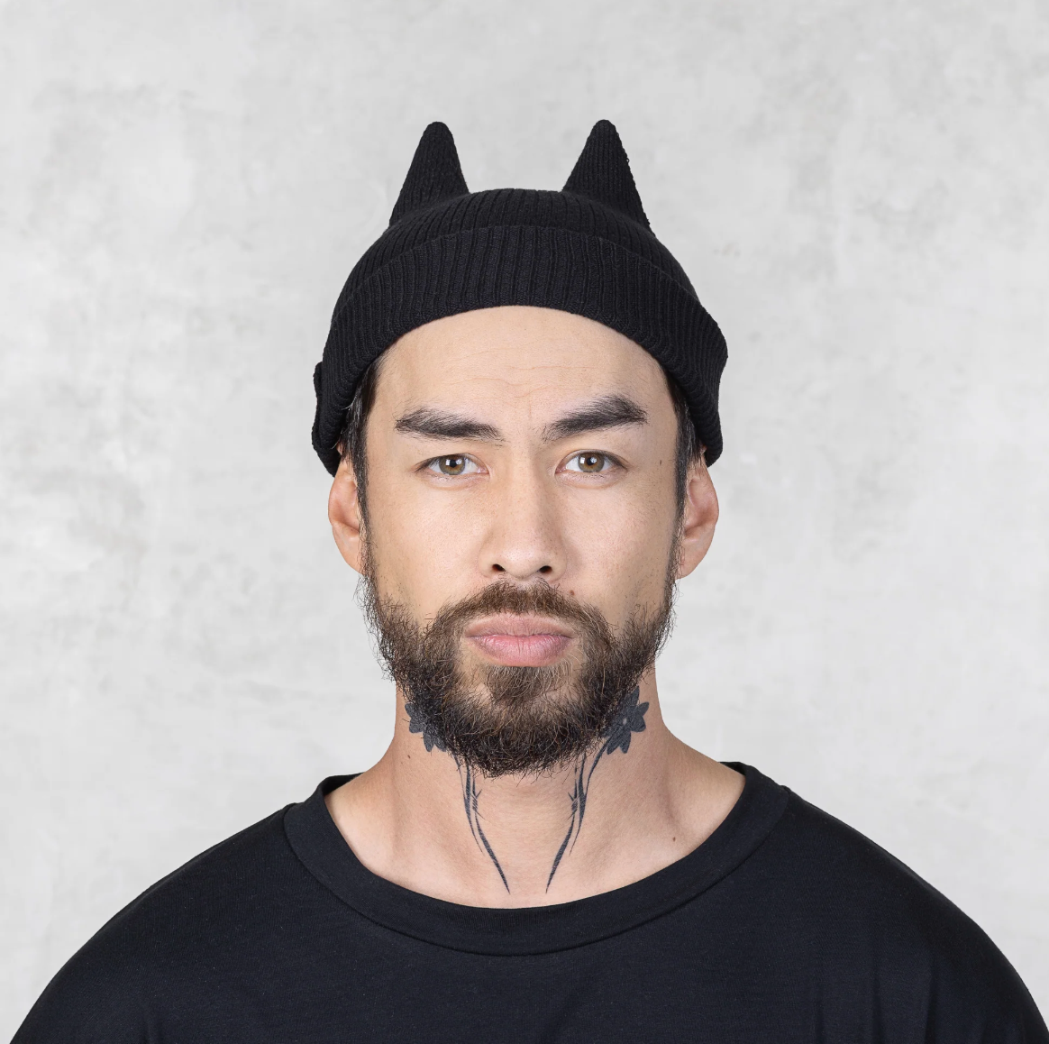 Mini Spike Beanie - Black